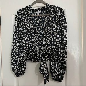 Top shop daisy silk long sleeve